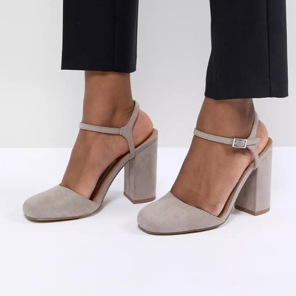 ASOS Grey 'Penny' Block Heels - Picture 7 of 7